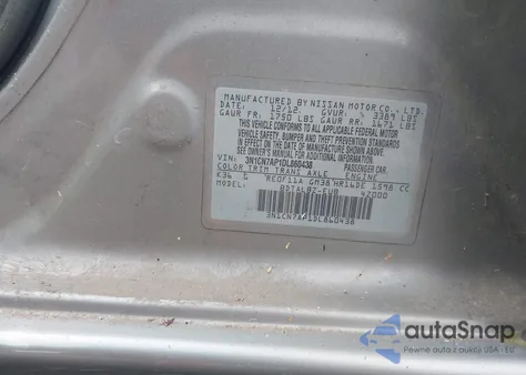 2013 Nissan Versa 1.6 Sv from USA, damaged, VIN 3N1CN7AP1DL860438